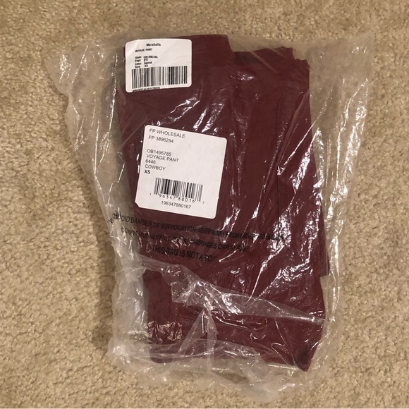 Free People Voyage Utility Cargo Wide Leg Pants In Cowboy. NWT! Sz XS - Picture 8 of 9